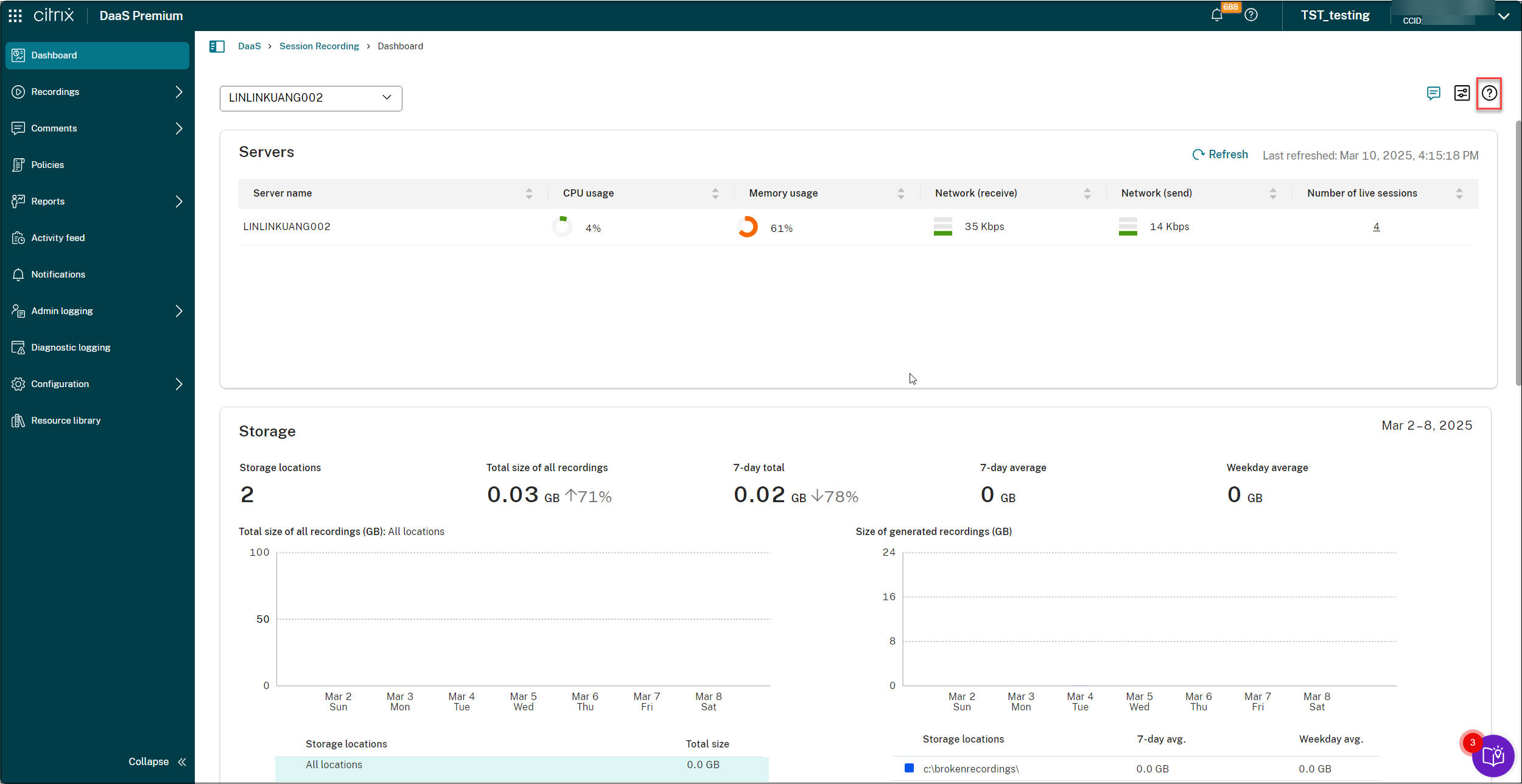 The question mark icon