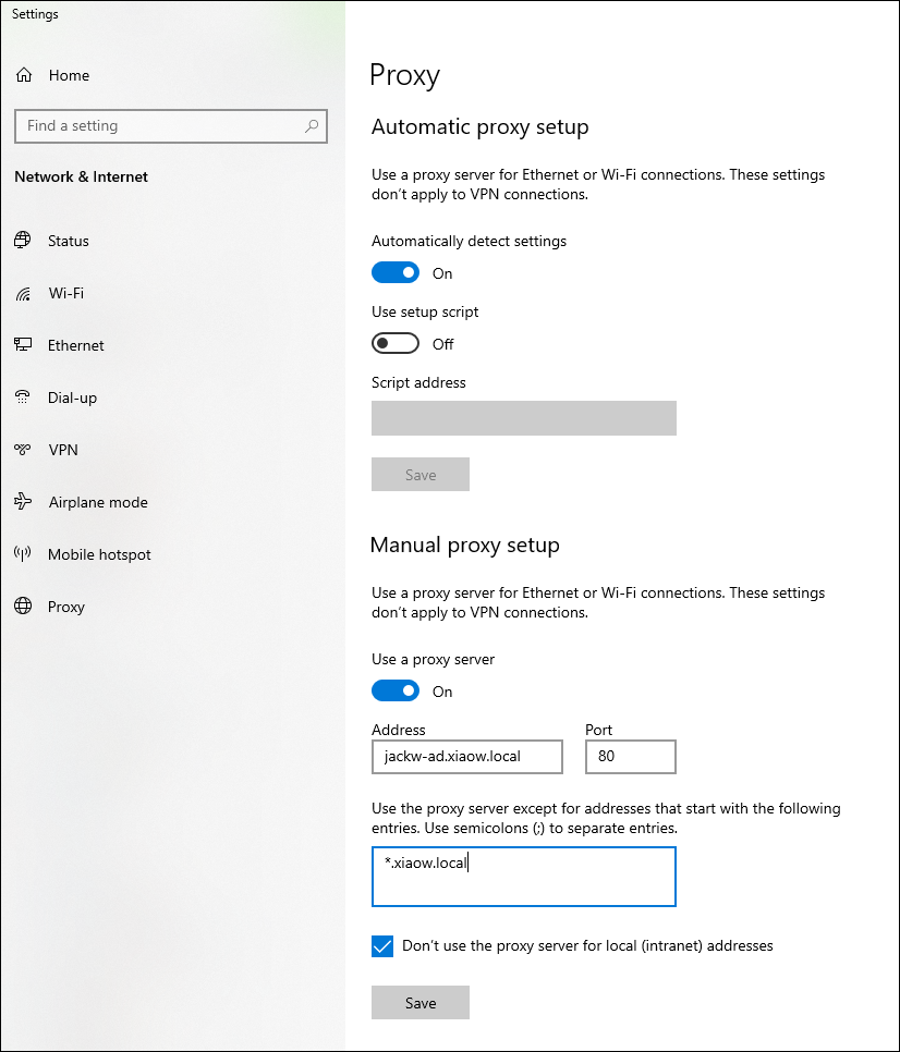 configure WiNInet