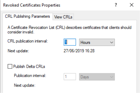 Revoked Certificate Properties