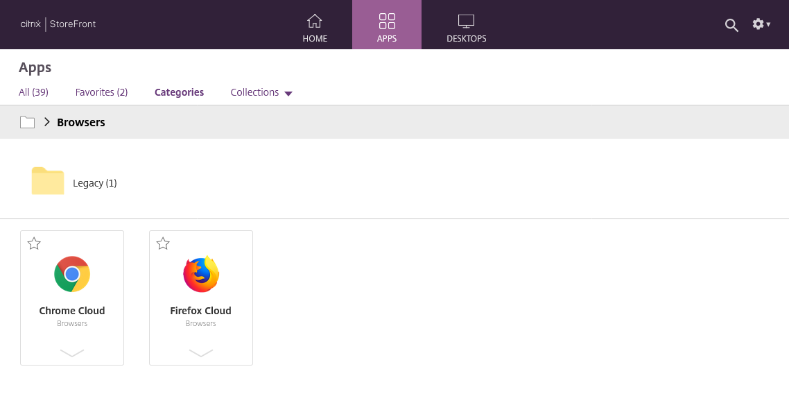 Screenshot of Category Settings screen