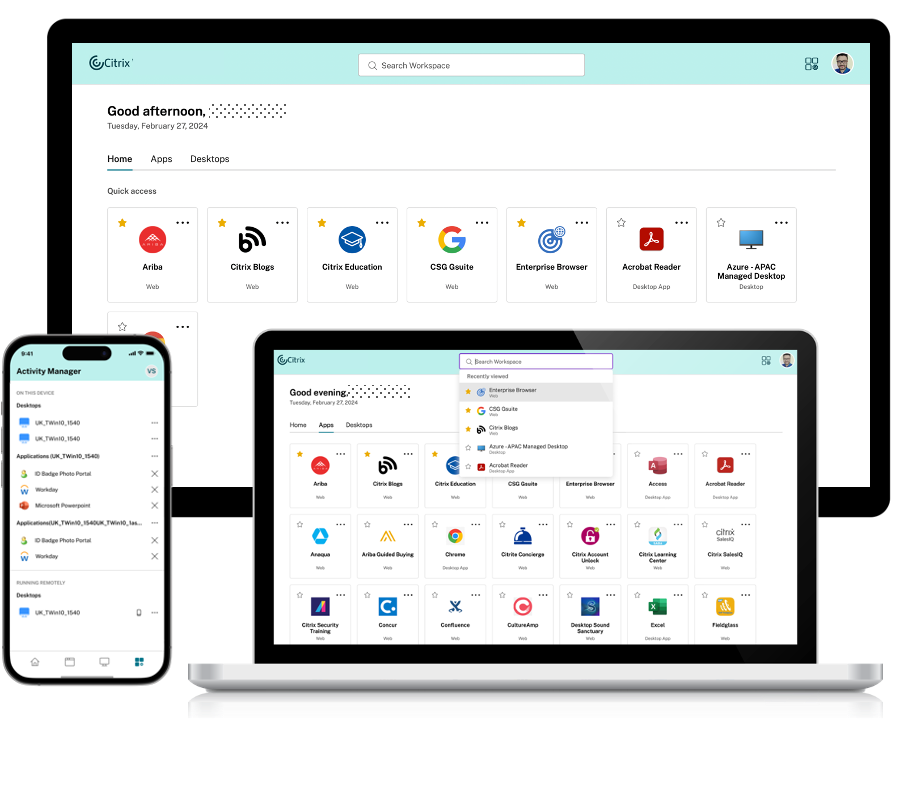 Modern experience on various devices
