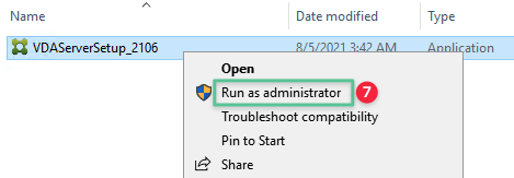 Run administrator