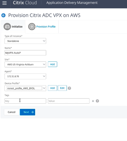 Cloud de provisionnement