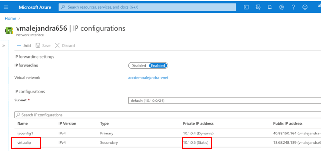 Configure Virtual IP