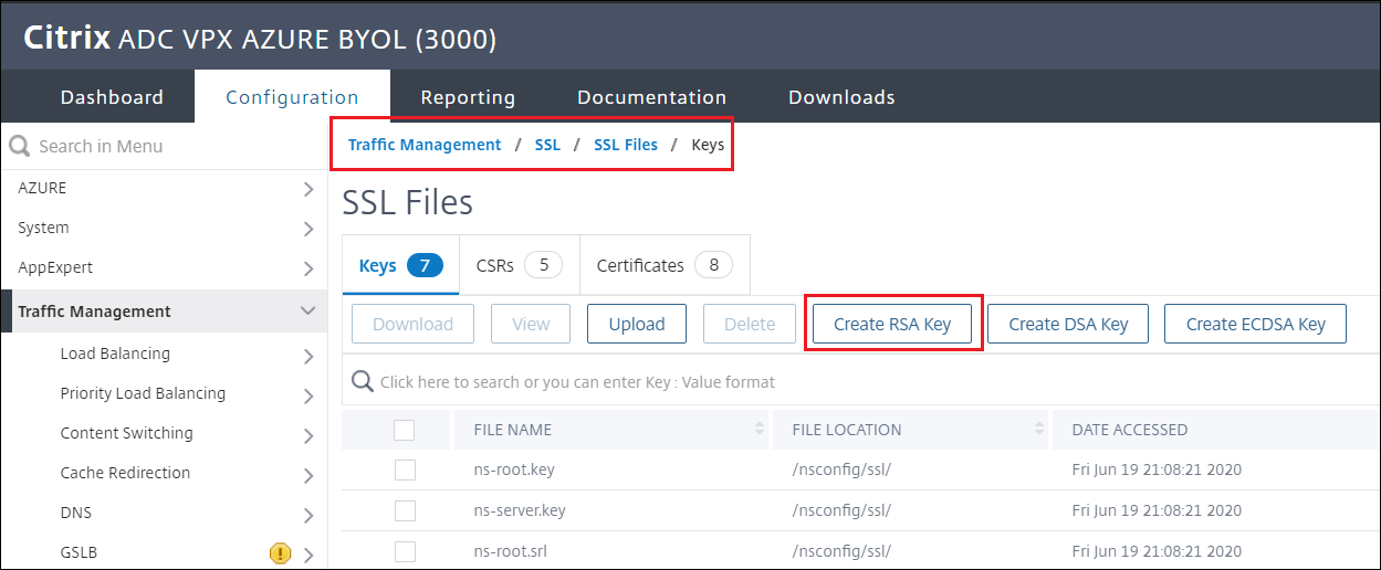 Create RSA Key