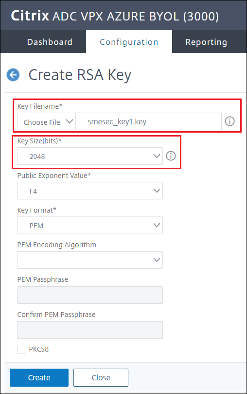 Create RSA Key