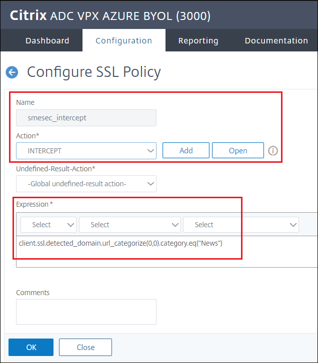 Créer une interception SSL