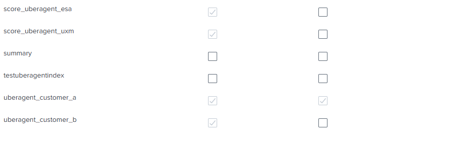 Splunk admin role index assignment