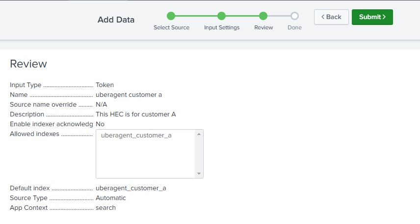 Splunk HEC review