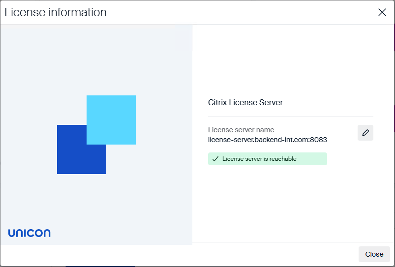 License Dialog