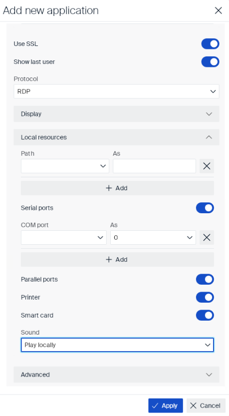 Omnissa Horizon local resources details
