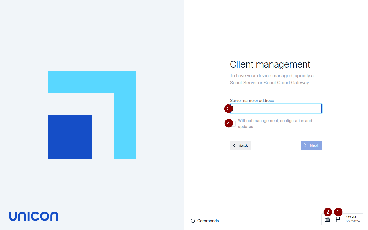 First Configuration Wizard