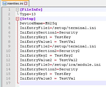 Example of a structured text file