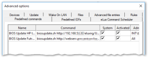 Config commands