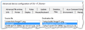 Advanced config