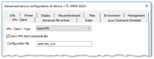Advanced config