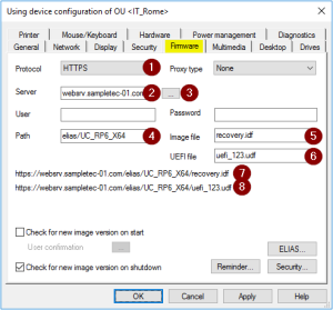 Setup fireware