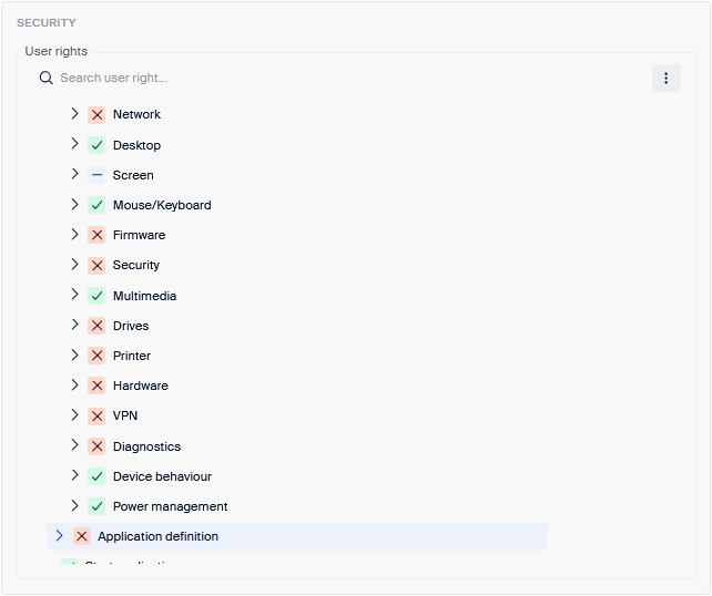 Scout User Rights