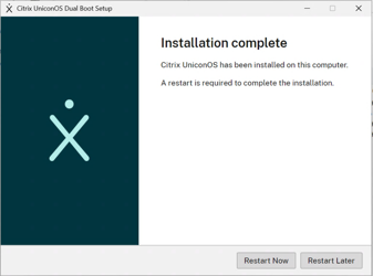 Completing the UniconOS Dual Boot installation