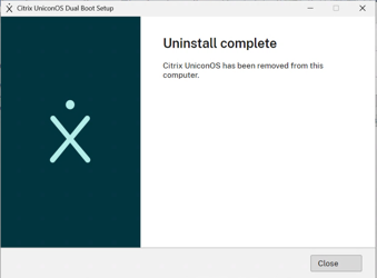 Completing the UniconOS Dual Boot uninstall