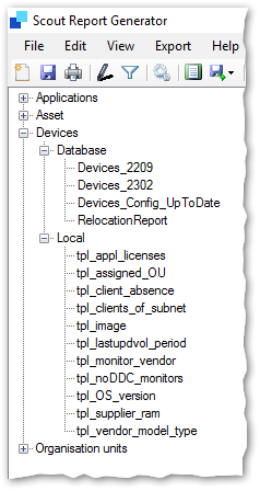 Local Devices Report