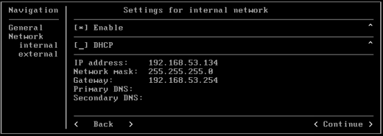 SCG First Configuration