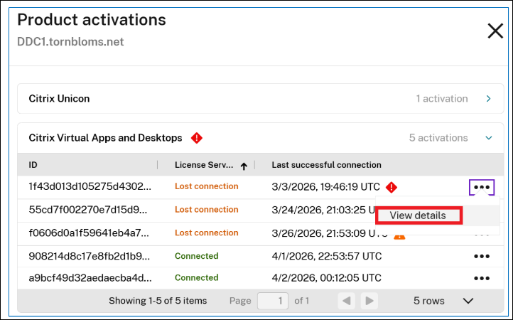 LAS Product Activation 2