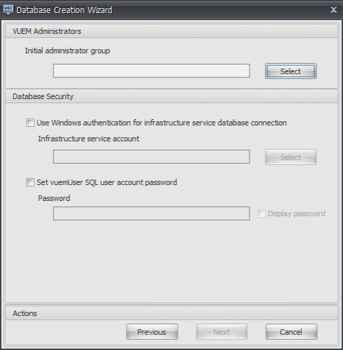 Creating a WEM database 05