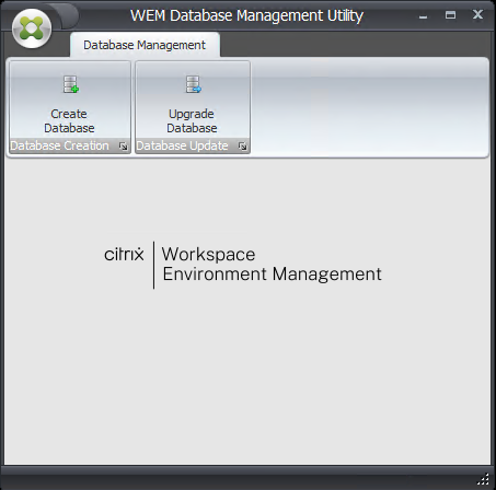 utilidad de administración de bases de datos WEM