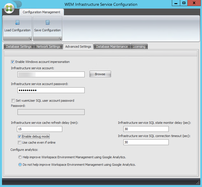 Configuración de los servicios de infraestructura 05