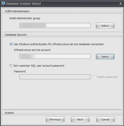 Creating a WEM database 09