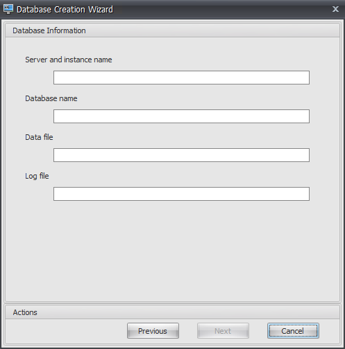 Crear una base de datos de WEM 03