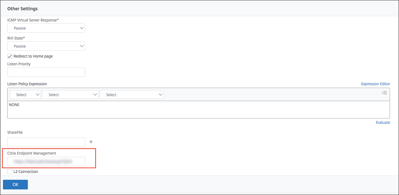 Écran Citrix ADC