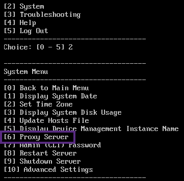 Abbildung der Proxy-Server-Einrichtung