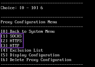 Abbildung der Proxy-Server-Einrichtung